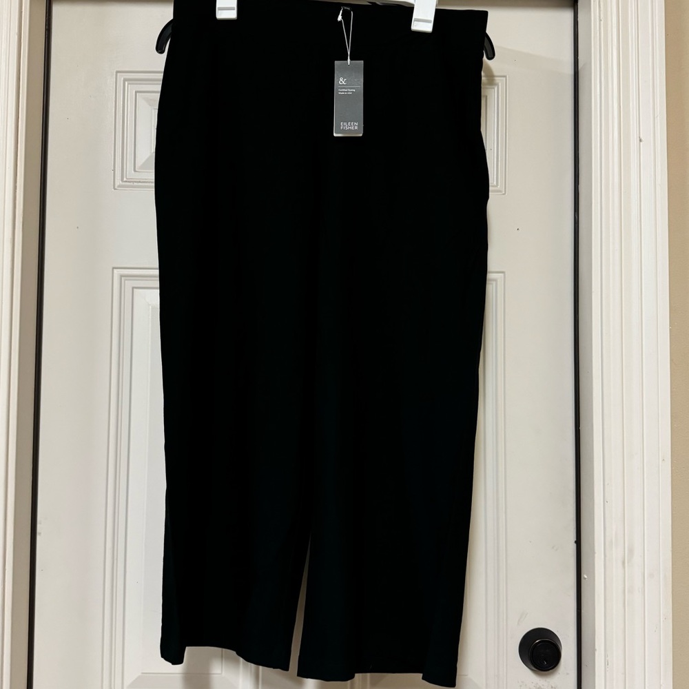 Eileen Fisher Wide Leg Cropped Pant